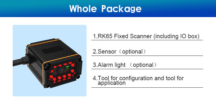 RK65 산업용 고정 바코드 스캐너